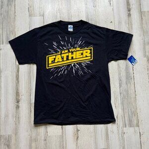 NWT #1 DAD Men's Size Large Black I Am Your Father T-Shirt Father's Day Gift
